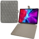 Apple iPad Pro 12.9" (2020) leather case - Acier vintage - Couture