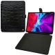 Apple iPad Pro 12.9" (2020) leather case - Crocodile nero
