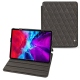 Housse cuir Apple iPad Pro 12.9" (2020) - Anthracite - Couture ( Pantone 424C ) 
