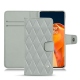 Housse cuir OnePlus 9 Pro - Gris - Couture ( Nappa - Pantone W428C ) 