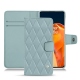 가죽 커버 OnePlus 9 Pro - Bleu ciel - Couture ( Nappa - Pantone 277C ) 