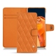 Funda de piel OnePlus 9 Pro - Orange - Couture ( Nappa - Pantone 1495U ) 