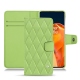 Housse cuir OnePlus 9 Pro - Vert olive - Couture ( Nappa - Pantone 578U ) 