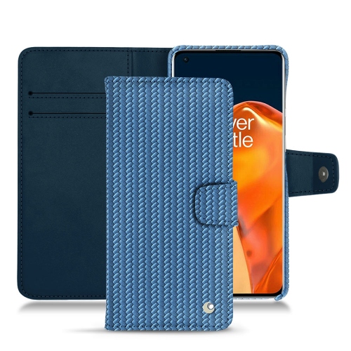 Stilvolle Ledertasche für OnePlus 9 ProAbaca ishia ( Pantone #395775 ) 