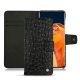 Housse cuir OnePlus 9 Pro - Autruche nero