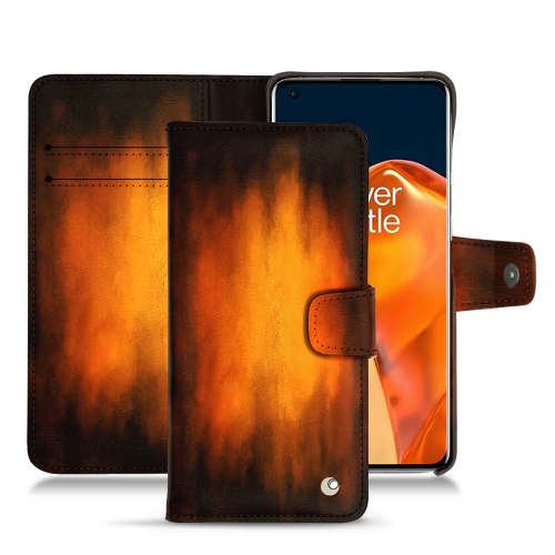 Elegante custodia in pelle per OnePlus 9 ProFauve Patine