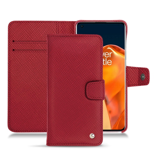 Estilo de caixa de couro para OnePlus 9 ProRouge passion ( Pantone #a6192e ) 
