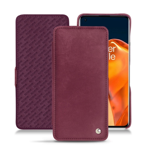OnePlus 9 Pro用プレミアムレザーケースPrune vintage ( Pantone #612434 ) 