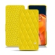 Housse cuir OnePlus 9 Pro - Jaune fluo - Couture