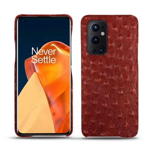 Glamorous back cover for OnePlus 9 ProAutruche ciliegia ( Pantone #a4343a ) 