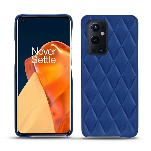 Glamouröses Backcover für OnePlus 9 ProBleu océan - Couture ( Nappa - Pantone #15458a) 
