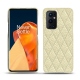 OnePlus 9 Pro leather cover - Ivoire - Couture ( Sleek P C12 - White ) 