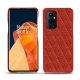 OnePlus 9 Pro leather cover - Papaye - Couture ( Pantone 180C ) 