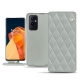 Housse cuir OnePlus 9 Pro - Gris - Couture ( Nappa - Pantone W428C ) 