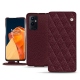 硬质真皮保护套 OnePlus 9 Pro - Lie de vin - Couture ( Pantone 5115C ) 