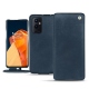 OnePlus 9 Pro leather case - Jean vintage ( Roughtcut - Pantone 285U  ) 
