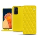 Funda de piel OnePlus 9 Pro - Jaune fluo - Couture