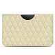 Samsung Galaxy Tab S8+ leather pouch - Ivoire - Couture ( Sleek P C12 - White ) 