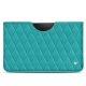Samsung Galaxy Tab S8+ leather pouch - Bleu fluo - Couture
