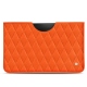 Pochette cuir Samsung Galaxy Tab S8+ - Orange fluo - Couture