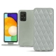 硬质真皮保护套 Samsung Galaxy A52 - Gris - Couture ( Nappa - Pantone W428C ) 