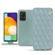 Lederschutzhülle Samsung Galaxy A52 - Bleu ciel - Couture ( Nappa - Pantone 277C ) 