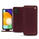 Samsung Galaxy A52 leather case - Lie de vin ( Pantone 5115C ) 
