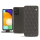 Custodia in pelle Samsung Galaxy A52 - Anthracite - Couture ( Pantone 424C ) 