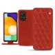 Funda de piel Samsung Galaxy A52 - Papaye - Couture ( Pantone 180C ) 