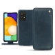 Custodia in pelle Samsung Galaxy A52 - Jean vintage ( Roughtcut - Pantone 285U  ) 
