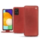 Lederschutzhülle Samsung Galaxy A52 - Cerise vintage ( Pantone 185C ) 