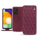 Custodia in pelle Samsung Galaxy A52 - Prune vintage - Couture