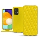 硬质真皮保护套 Samsung Galaxy A52 - Jaune fluo - Couture