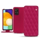 Custodia in pelle Samsung Galaxy A52 - Rose fluo - Couture