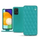 Funda de piel Samsung Galaxy A52 - Bleu fluo - Couture