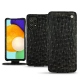 Custodia in pelle Samsung Galaxy A52 - Autruche nero