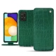 Custodia in pelle Samsung Galaxy A52 - Crocodile pino