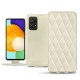 Custodia in pelle Samsung Galaxy A52 - Blanc escumo - Couture