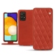 硬质真皮保护套 Samsung Galaxy A52 - Arange clouquié - Couture