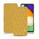 Housse cuir Samsung Galaxy A52 - Mimosa - Couture ( Pantone 141C ) 