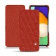 Samsung Galaxy A52 leather case - Papaye - Couture ( Pantone 180C ) 