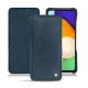 Samsung Galaxy A52 leather case - Jean vintage ( Roughtcut - Pantone 285U  ) 