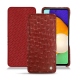 Custodia in pelle Samsung Galaxy A52 - Autruche ciliegia