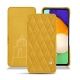 Housse cuir Samsung Galaxy A52 - Jaune soulèu - Couture