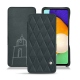 Housse cuir Samsung Galaxy A52 - Blu marino - Couture