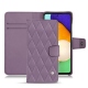 Lederschutzhülle Samsung Galaxy A52 - Lilas - Couture ( Nappa - Pantone 2645U ) 