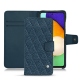 Housse cuir Samsung Galaxy A52 - Indigo - Couture ( Pantone 303U ) 
