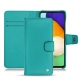 Housse cuir Samsung Galaxy A52 - Bleu fluo