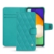 硬质真皮保护套 Samsung Galaxy A52 - Bleu fluo - Couture