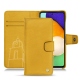 Samsung Galaxy A52 leather case - Jaune soulèu